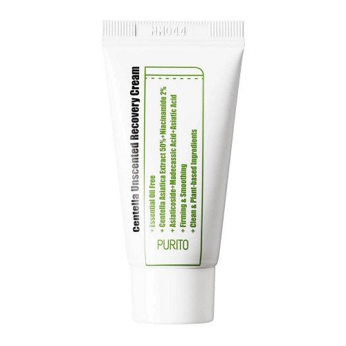Purito - Centella Unscented Recovery Cream - Neparfémovaný regeneračný krém s pupočníkom ázijským - 12ml