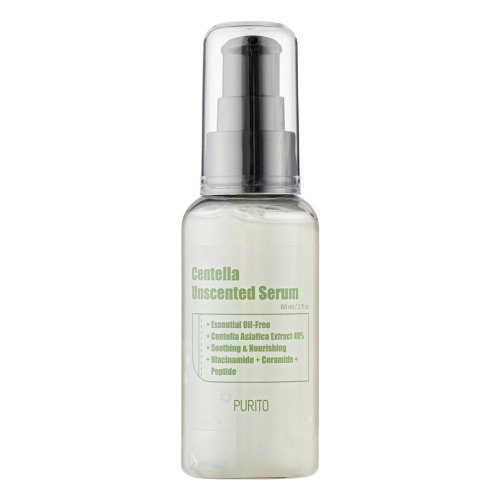Purito - Centella Unscented Serum - Pleťové sérum s výťažkom z Pupočníka ázijského, bez vône - 60ml