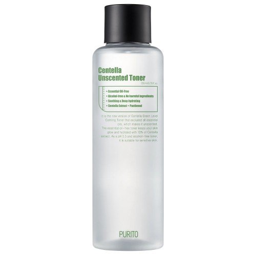 Purito - Centella Unscented Toner - Neparfumované pleťové tonikum s pupočníkom ázijským - 200ml