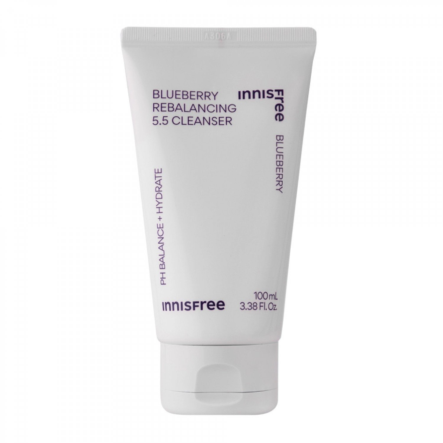 Innisfree - Blueberry Rebalancing 5.5 Cleanser - Vyrovnávacia čistiaca pleťová pena s extraktom z čučoriedok - 100 ml